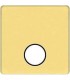 Монтажная плата для механизмов TV/SAT с одним коннектором FEDE, bright gold + black FD04315OB-M