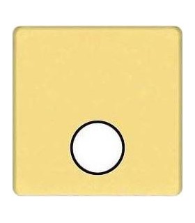 Монтажная плата для механизмов TV/SAT с одним коннектором FEDE, bright gold + black FD04315OB-M