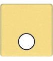 Монтажная плата для механизмов TV/SAT с одним коннектором FEDE, bright gold + black FD04315OB-M