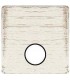Монтажная плата для механизмов TV/SAT с одним коннектором FEDE, white decape + black FD04315BD-M