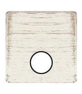 Монтажная плата для механизмов TV/SAT с одним коннектором FEDE, white decape + black FD04315BD-M