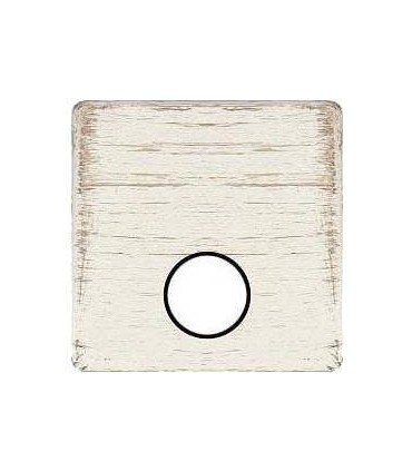 Монтажная плата для механизмов TV/SAT с одним коннектором FEDE, white decape + black FD04315BD-M