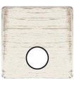 Монтажная плата для механизмов TV/SAT с одним коннектором FEDE, white decape + black FD04315BD-M