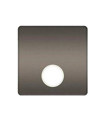 Монтажная плата для механизмов TV/SAT с одним коннектором FEDE, graphite + beige FD04315GR-A