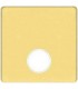 Монтажная плата для механизмов TV/SAT с одним коннектором FEDE, bright gold + beige FD04315OB-A