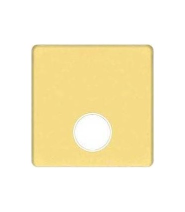 Монтажная плата для механизмов TV/SAT с одним коннектором FEDE, bright gold + beige FD04315OB-A