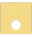 Монтажная плата для механизмов TV/SAT с одним коннектором FEDE, bright gold + beige FD04315OB-A