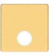 Монтажная плата для механизмов TV/SAT с одним коннектором FEDE, real gold + beige FD04315OR-A