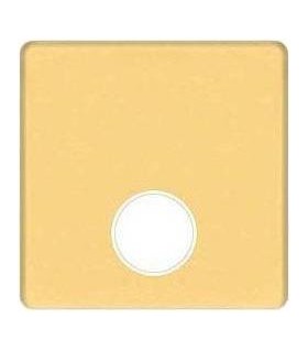 Монтажная плата для механизмов TV/SAT с одним коннектором FEDE, real gold + beige FD04315OR-A