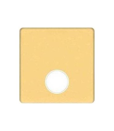 Монтажная плата для механизмов TV/SAT с одним коннектором FEDE, real gold + beige FD04315OR-A