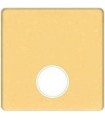Монтажная плата для механизмов TV/SAT с одним коннектором FEDE, real gold + beige FD04315OR-A