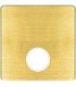 Монтажная плата для механизмов TV/SAT с одним коннектором FEDE, bright patina + beige FD04315PB-A
