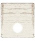 Монтажная плата для механизмов TV/SAT с одним коннектором FEDE, white decape + beige FD04315BD-A
