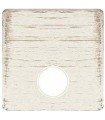 Монтажная плата для механизмов TV/SAT с одним коннектором FEDE, white decape + beige FD04315BD-A