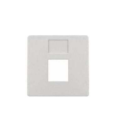 Монтажная плата FEDE для одиночного информационного разъема RJ-45, белый FD17896