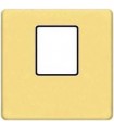 Монтажная плата FEDE для одиночного информационного разъема RJ-45, bright gold + black FD04317OB-M