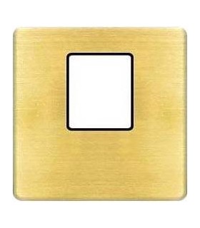 Монтажная плата FEDE для одиночного информационного разъема RJ-45, bright patina + black FD04317PB-M