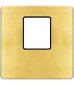 Монтажная плата FEDE для одиночного информационного разъема RJ-45, bright patina + black FD04317PB-M