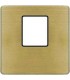 Монтажная плата FEDE для одиночного информационного разъема RJ-45, matt patina + black FD04317PM-M