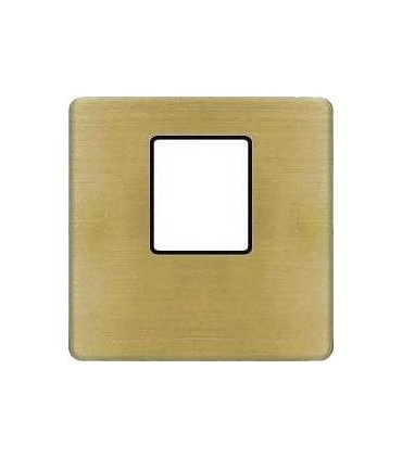 Монтажная плата FEDE для одиночного информационного разъема RJ-45, matt patina + black FD04317PM-M