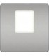 Монтажная плата FEDE для одиночного информационного разъема RJ-45, bright chrome + beige FD04317CB-A