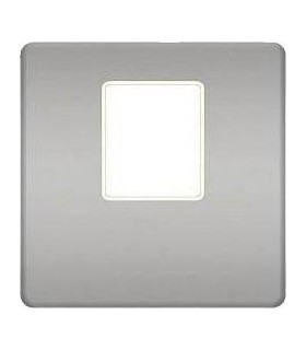 Монтажная плата FEDE для одиночного информационного разъема RJ-45, bright chrome + beige FD04317CB-A