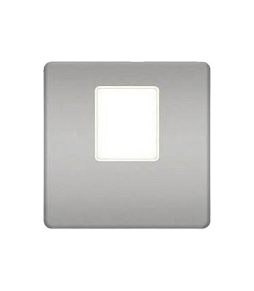 Монтажная плата FEDE для одиночного информационного разъема RJ-45, bright chrome + beige FD04317CB-A