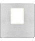 Монтажная плата FEDE для одиночного информационного разъема RJ-45, nickel satin + beige FD04317NS-A