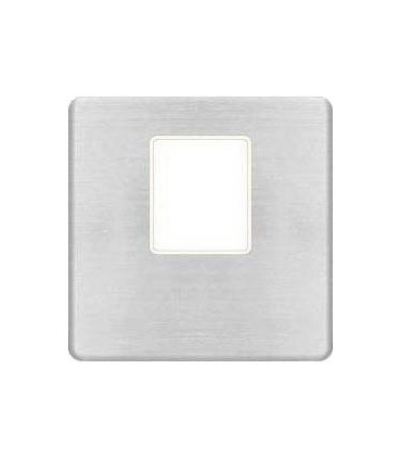 Монтажная плата FEDE для одиночного информационного разъема RJ-45, nickel satin + beige FD04317NS-A