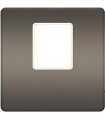 Монтажная плата FEDE для одиночного информационного разъема RJ-45, graphite + beige FD04317GR-A
