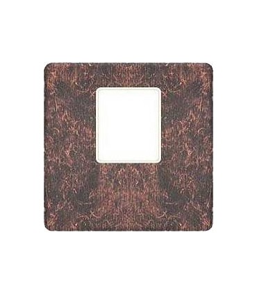 Монтажная плата FEDE для одиночного информационного разъема RJ-45, rustic cooper + beige FD04317RU-A