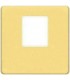 Монтажная плата FEDE для одиночного информационного разъема RJ-45, bright gold + beige FD04317OB-A