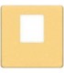 Монтажная плата FEDE для одиночного информационного разъема RJ-45, real gold + beige FD04317OR-A