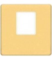 Монтажная плата FEDE для одиночного информационного разъема RJ-45, real gold + beige FD04317OR-A