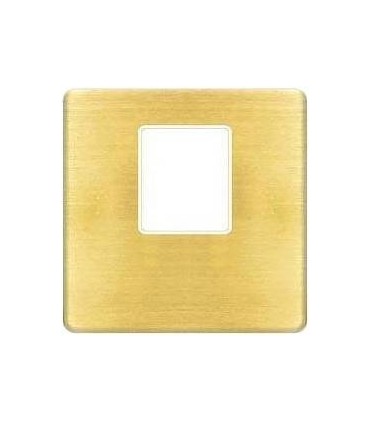Монтажная плата FEDE для одиночного информационного разъема RJ-45, bright patina + beige FD04317PB-A
