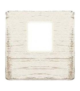 Монтажная плата FEDE для одиночного информационного разъема RJ-45, white decape + beige FD04317BD-A