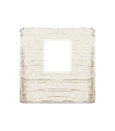 Монтажная плата FEDE для одиночного информационного разъема RJ-45, white decape + beige FD04317BD-A