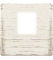 Монтажная плата FEDE для одиночного информационного разъема RJ-45, white decape + beige FD04317BD-A