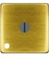 Сдвоенный поворотный SP выключатель без лампы подсветки FEDE, bright patina FD03140-PB