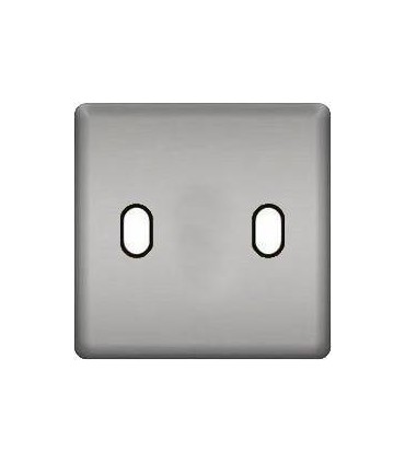 Монтажная плата для выключателя тумблерного типа с 2 коннекторами FEDE, bright chrome + black FD04321CB-M