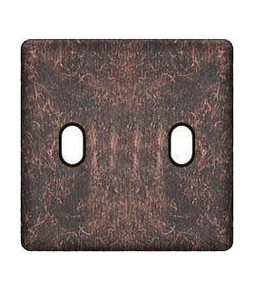 Монтажная плата для выключателя тумблерного типа с 2 коннекторами FEDE, rustic cooper + black FD04321RU-M