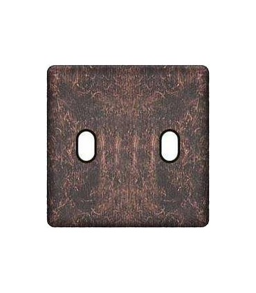 Монтажная плата для выключателя тумблерного типа с 2 коннекторами FEDE, rustic cooper + black FD04321RU-M
