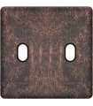 Монтажная плата для выключателя тумблерного типа с 2 коннекторами FEDE, rustic cooper + black FD04321RU-M