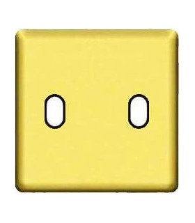 Монтажная плата для выключателя тумблерного типа с 2 коннекторами FEDE, bright gold + black FD04321OB-M