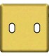 Монтажная плата для выключателя тумблерного типа с 2 коннекторами FEDE, real gold + black FD04321OR-M