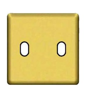 Монтажная плата для выключателя тумблерного типа с 2 коннекторами FEDE, real gold + black FD04321OR-M