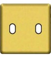 Монтажная плата для выключателя тумблерного типа с 2 коннекторами FEDE, real gold + black FD04321OR-M