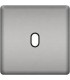 Монтажная плата для выключателя тумблерного типа с 1 коннектором FEDE, bright chrome + black FD04320CB-M