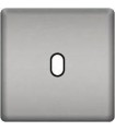 Монтажная плата для выключателя тумблерного типа с 1 коннектором FEDE, bright chrome + black FD04320CB-M