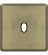 Монтажная плата для выключателя тумблерного типа с 1 коннектором FEDE, antic silver + black FD04320AS-M
